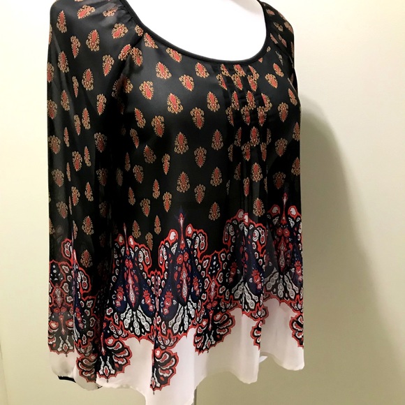 Blu Pepper Blouse NEW WITHOUT TAGS Tunic Sz Small - Picture 8 of 8